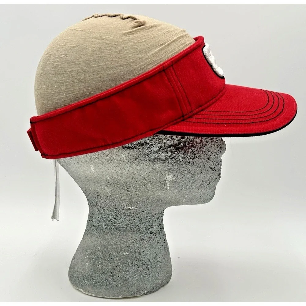 New Nascar Dale Earnhardt Jr Chase Authentics Red Visor Adult StrapBack NWT OSFM
